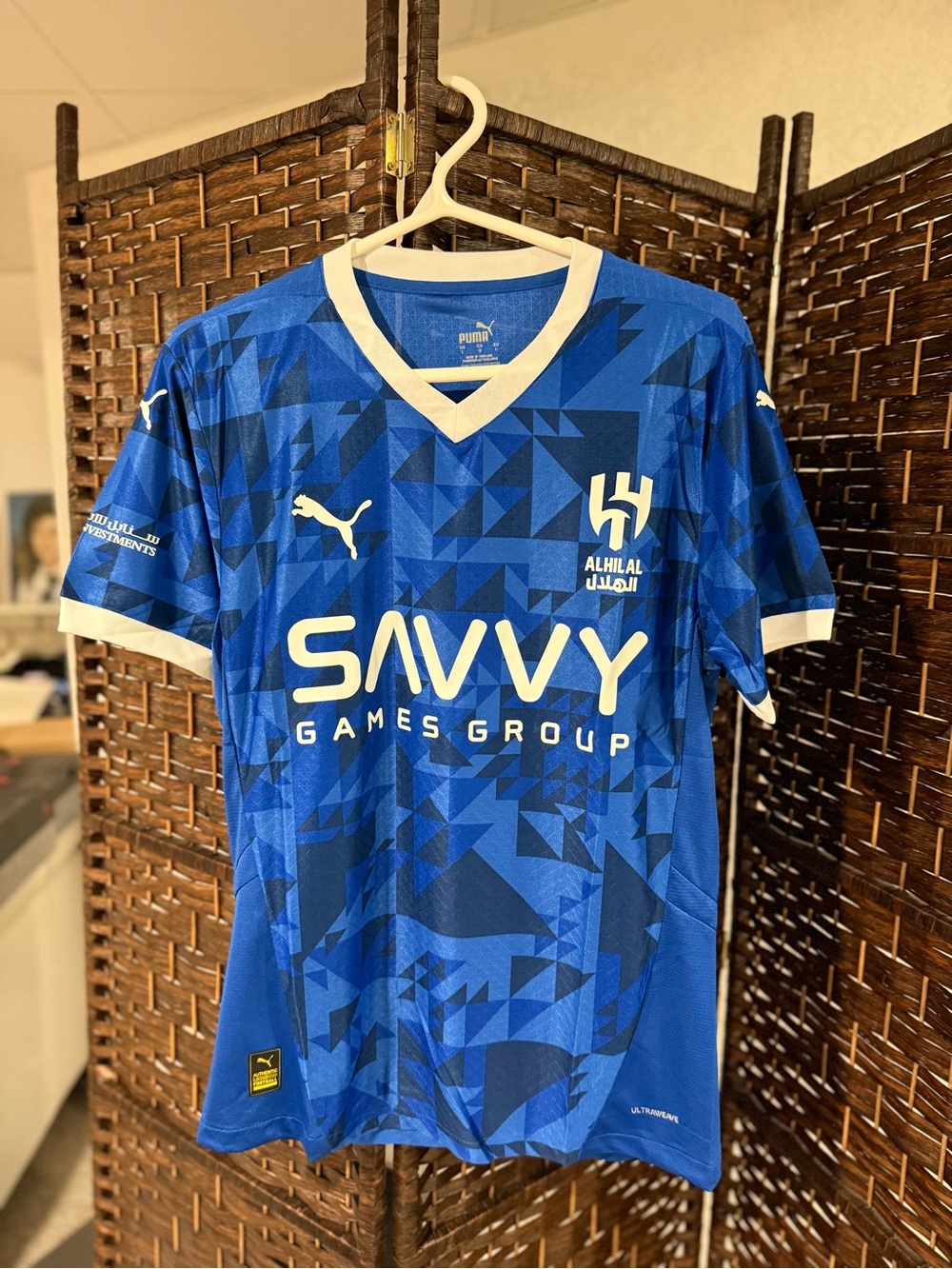 Al Hilal Puma Blue Soccer Jersey